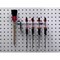 Triton Products 9 In. W Stainless Steel Multi-Ring Tool Holder for 1/8 In. and 1/4 In. Pegboard 1 Pack 86666 - alternate 2